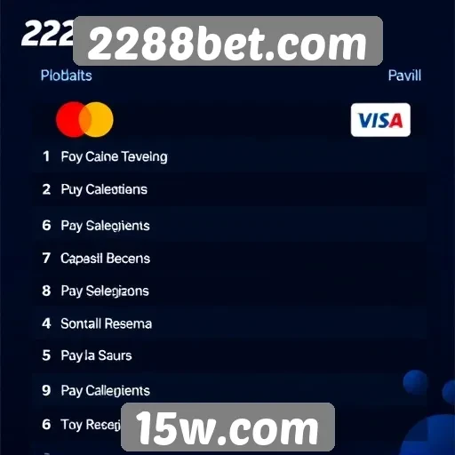 Métodos de pagamento aceitos no 2288bet